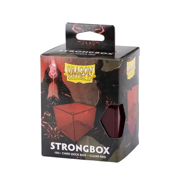 Dragon Shield: Strongbox 100+ Card Deck Box - Clear Red - 1