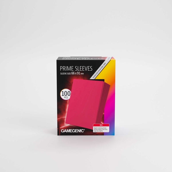 Gamegenic Prime Sleeves Red 66x91 (100 ct.) - 1