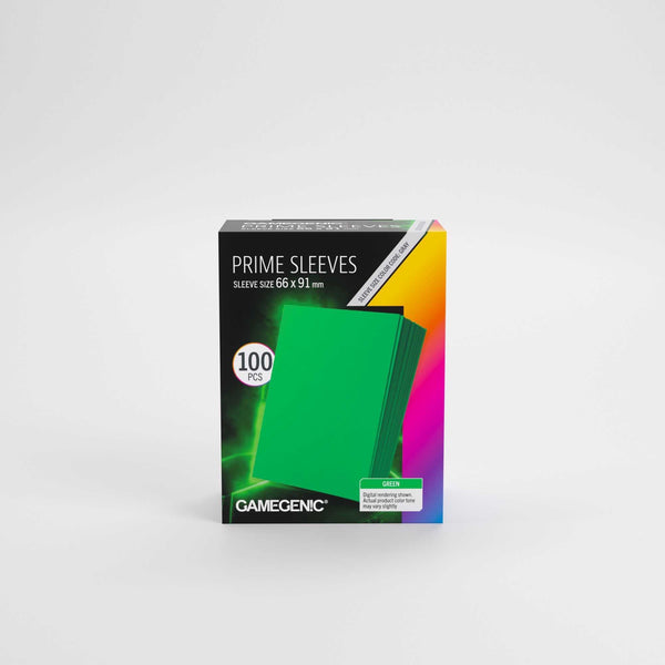 Gamegenic Prime Sleeves Green 66x91 (100 ct.) - 1