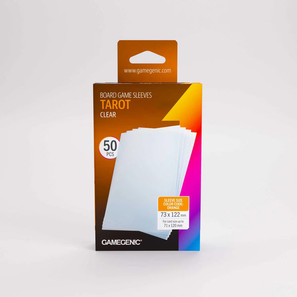 Gamegenic Board Game Sleeves Tarot-Size Clear (100 ct.) - 1