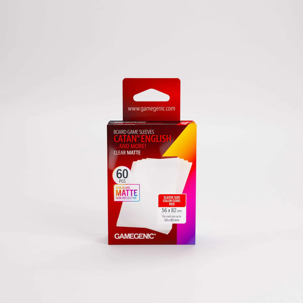 Gamegenic Board Game Sleeves CATAN English Clear Matte (100 ct.) - 1