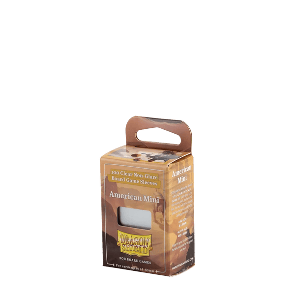 Dragon Shield: Non-Glare Clear Board Game Sleeves - American Mini - 1