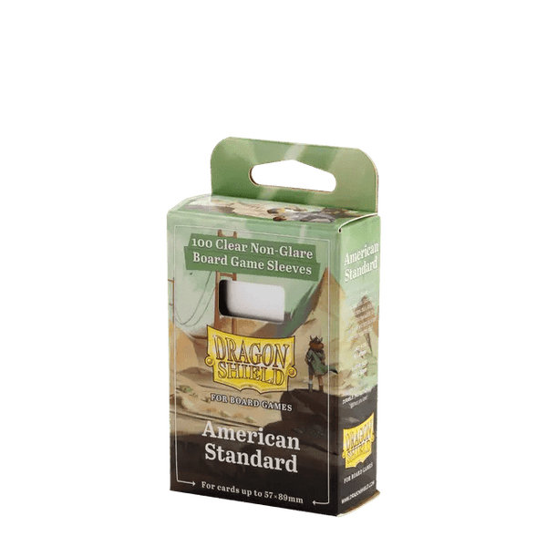 Dragon Shield: Non-Glare Clear Board Game Sleeves - American Standard - 1