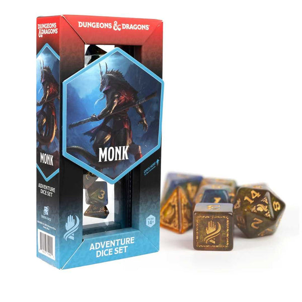 Dungeons & Dragons Adventure Dice Set - Monk: Blue - 1