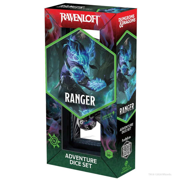 Dungeons & Dragons Adventure Dice Set - Ranger (Black, Blue) - 1