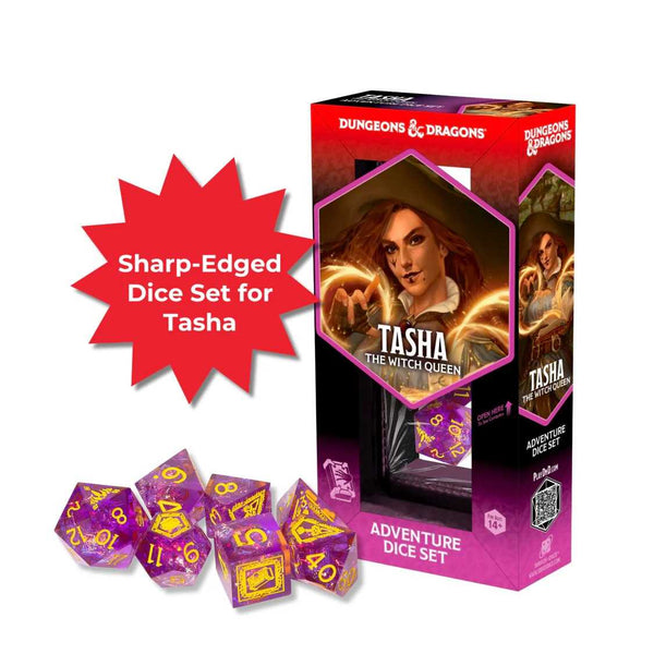 Dungeons & Dragons Adventure Dice Set - Tasha the Witch Queen – Sharp-Edged Dice Set - 1