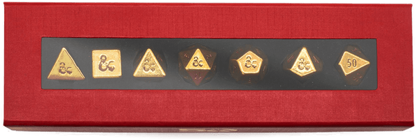 Dungeons & Dragons (D&D): 50th Anniversary - 7 RPG Heavy Metal Dice - 1