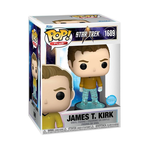 Funko POP! Plus Movies 1689: Star Trek - James T. Kirk on Transporter (Glitter) - 1