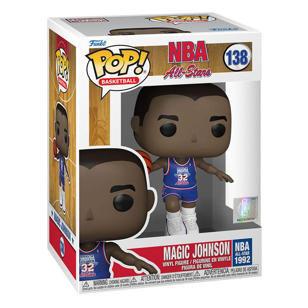Funko Pop! Sports Vinyl: NBA Legends POP! Magic Johnson (Blue All Star Uni 1991) - 1