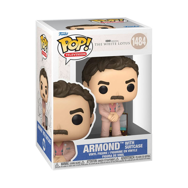 Funko Pop! TV Vinyl: White Lotus POP! Figure Armond with Suitcase - 1