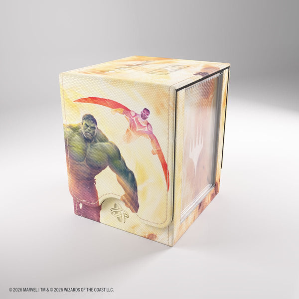 Gamegenic - Magic: The Gathering Marvel Super Heroes Squire PLUS 100+ XL Deck Box - Door of Destinies - 1