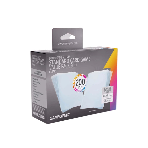 Gamegenic - Prime Sleeves Standard Card Game-Size Value Pack (200) - 1