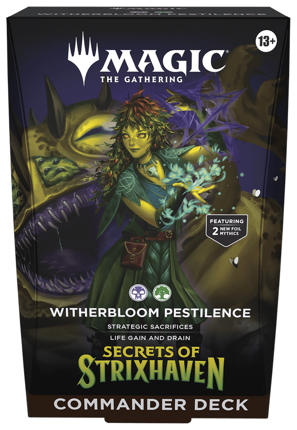 Magic: The Gathering - Secrets of Strixhaven Witherbloom Pestilence Commander Deck - 1