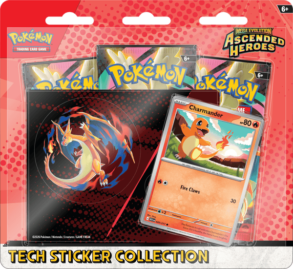 Pokemon TCG: Mega Evolution 3 Ascended Heroes Teck-Sticker Collection - Charmander - 1