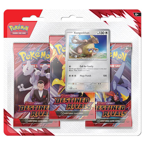 Pokemon TCG: Scarlet & Violet 10 – Destined Rivals 3-Pack Blister - Kangaskhan - 1