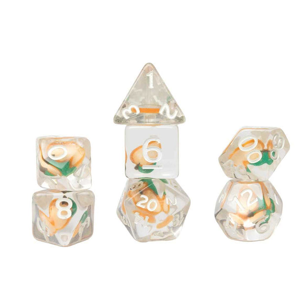 Sirius Dice: Fruit Slice Dice Set - Peach - 1