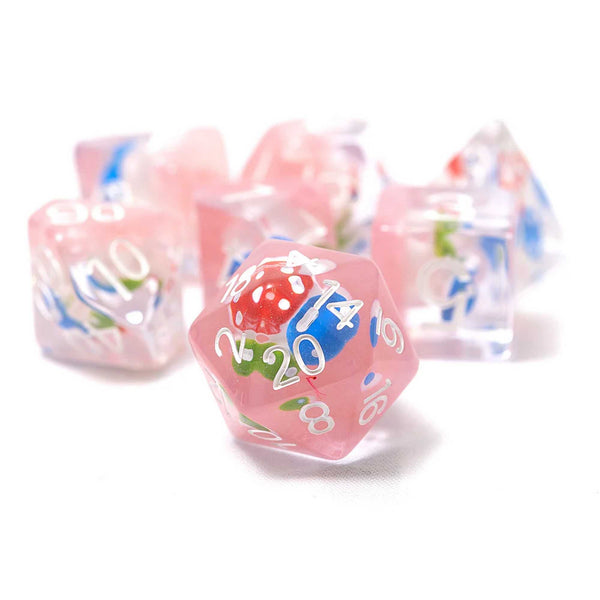 Sirius Dice: Magic Mushroom 7-Piece Polyhedral Dice Set - 1