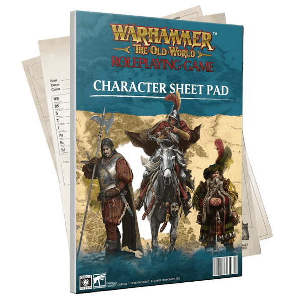 Warhammer: The Old World RPG - Character Sheet Pad - 1