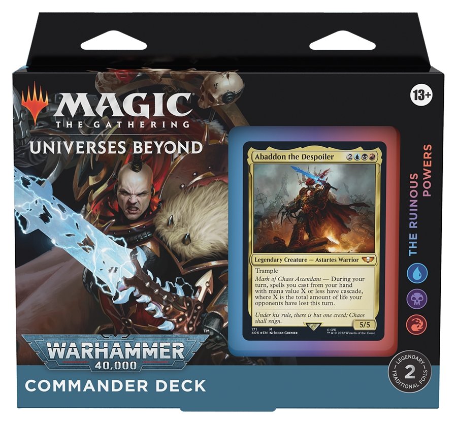 mtg commander decks uk MTG - Warhammer 40K Commander Deck - The Ruinous Powers