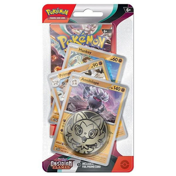 Pokemon TCG: Scarlet & Violet 3 Obsidian Flames - Premium Checklane Blister Annihilape - 1