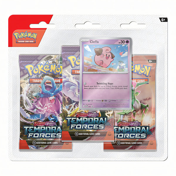 Pokemon TCG: Scarlet & Violet 5 - Temporal Forces 3 Pack Blister - Cleffa - 1
