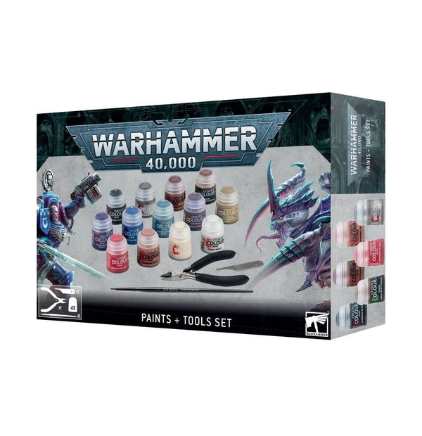 Warhammer 40K: Paints + Tools Set - 1