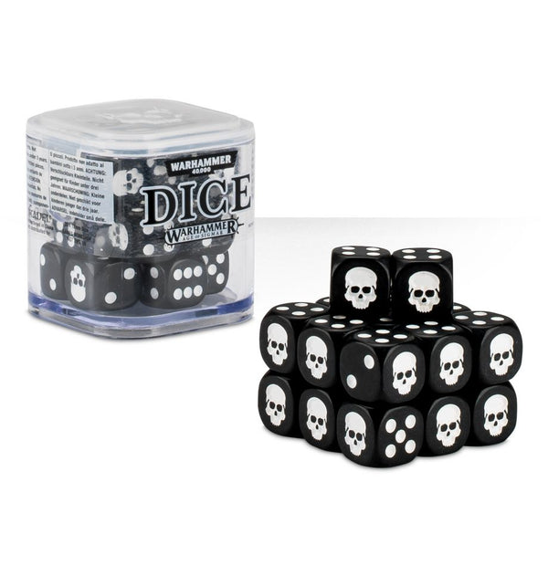 Warhammer - Citadel 12mm Dice Set (Black) - 1