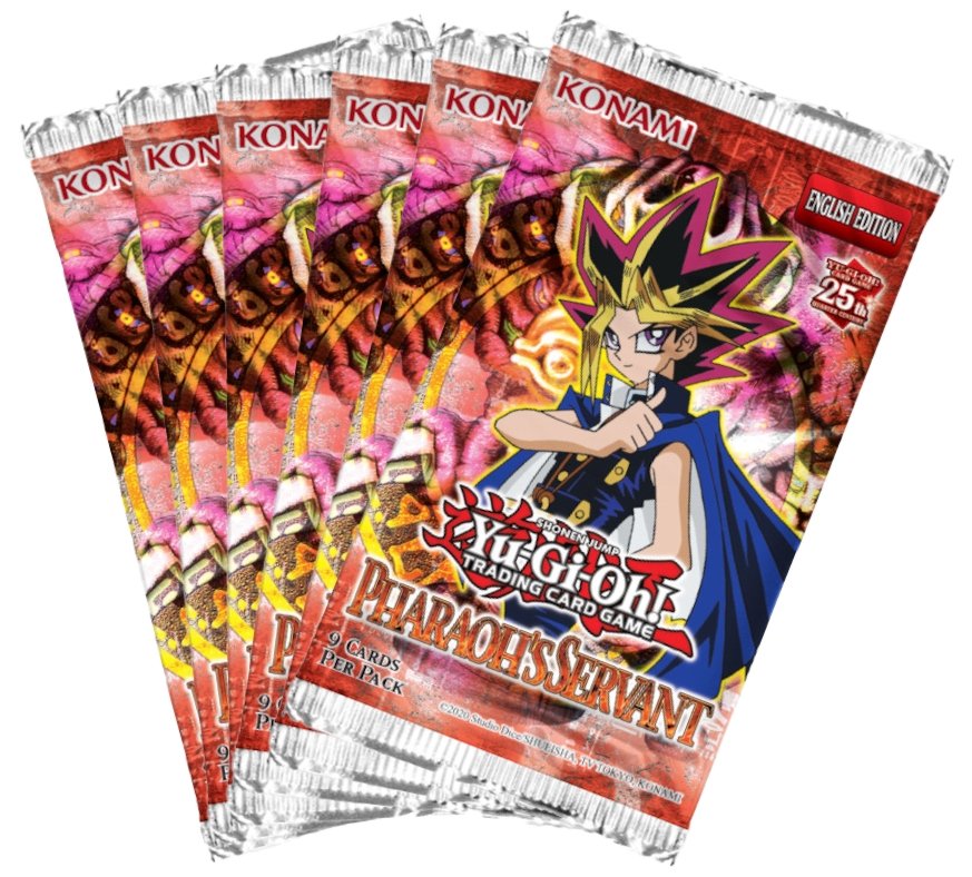 Yu-Gi-Oh! - Pharaoh's Servant 25th Anniversary 6 x Boosters | Gathering Games Yu-Gi-Oh! - Pharaoh's Servant 25th Anniversary 6 x Boosters | Gathering Games