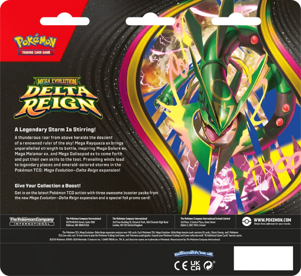 Pokemon TCG: Mega Evolution Delta Reign - 3-Pack Blister - 3