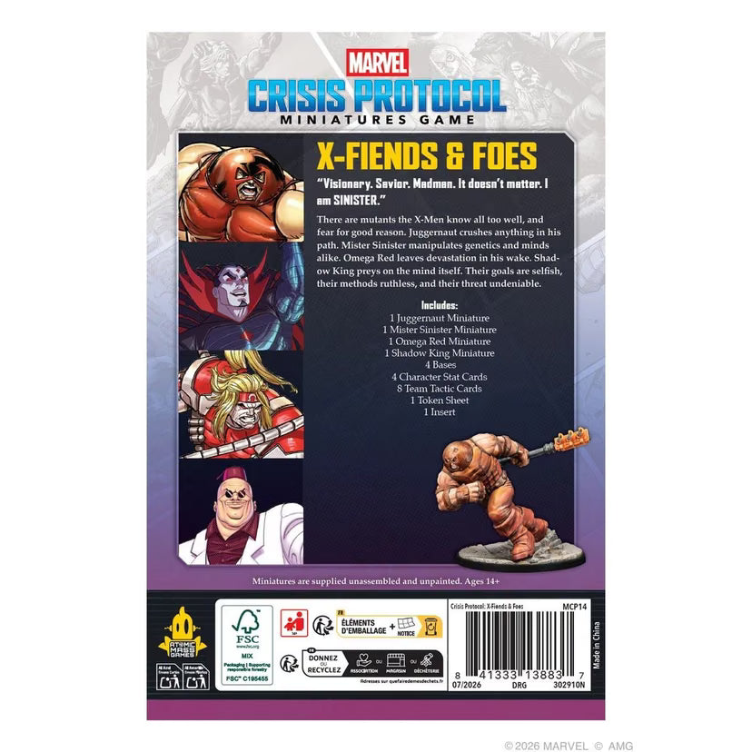 Marvel: Crisis Protocol - X-Fiends & Foes Character Pack