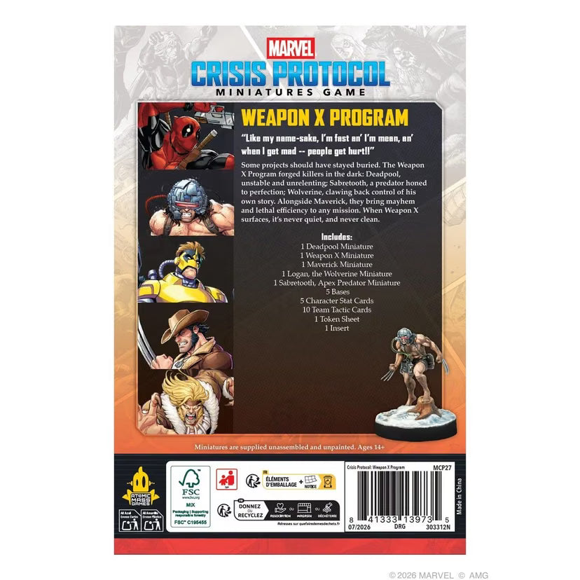 Marvel: Crisis Protocol – Weapon X Affiliation Pack