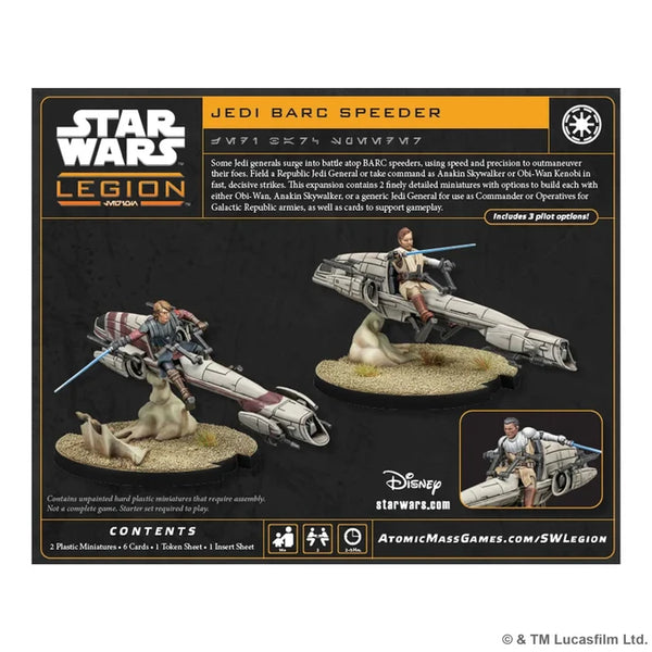 Star Wars: Legion - Jedi General on BARC Speeder - 2
