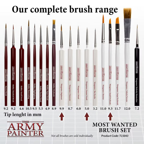 The Army Painter: Most Wanted Brush Set - 2