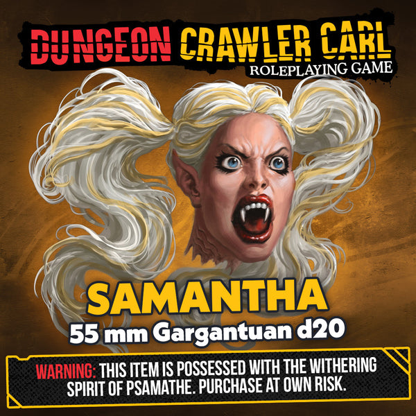 Dungeon Crawler Carl RPG:  Samantha Oversized d20 - 3