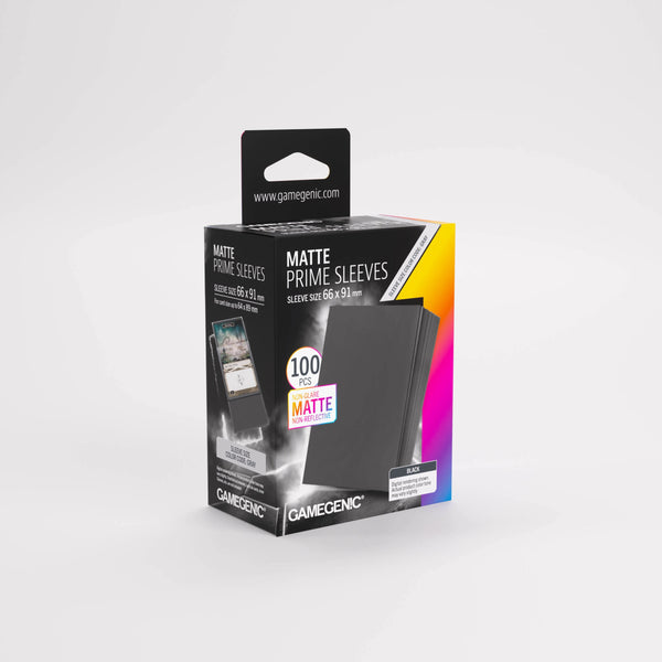 Gamegenic Matte Prime Sleeves Black 66x91 (100 ct.) - 1