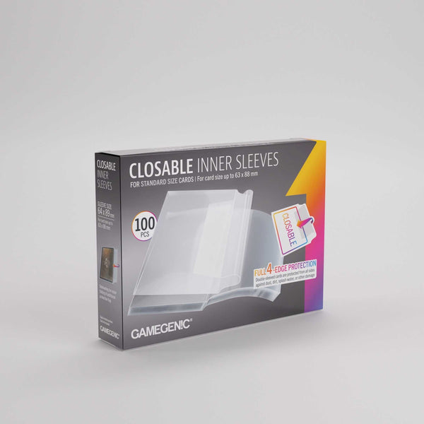 Gamegenic Closable Inner Sleeves 64x89 (100 ct.) - 2