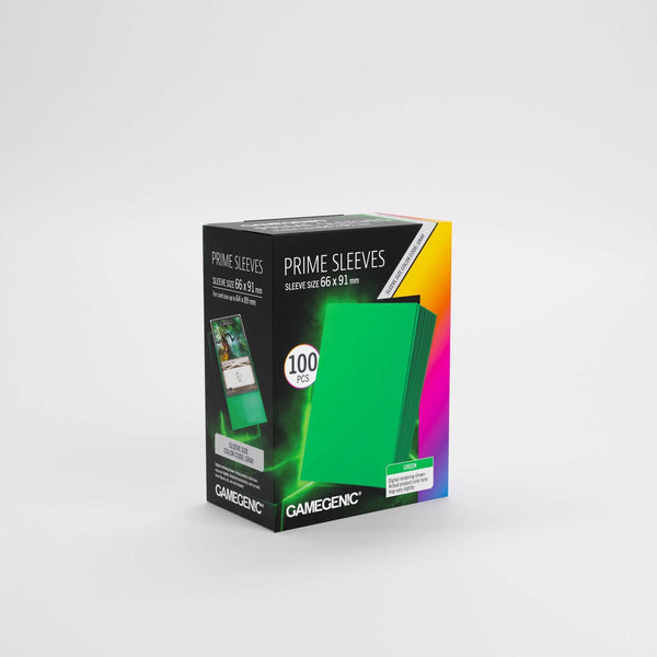 Gamegenic Prime Sleeves Green 66x91 (100 ct.) - 2