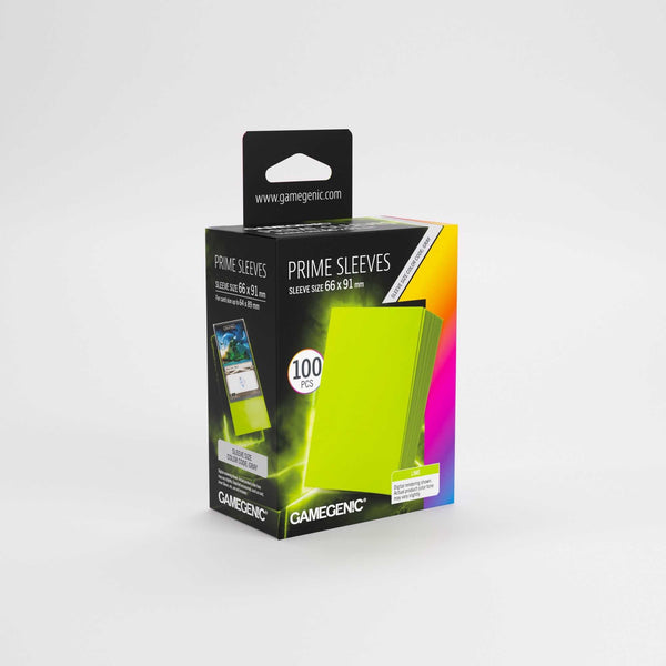 Gamegenic Prime Sleeves Lime 66x91 (100 ct.) - 5