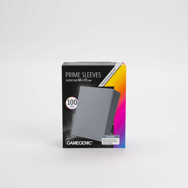 Gamegenic Prime Sleeves Dark Gray 66x91 (100 ct.) - 1