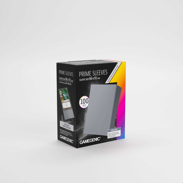 Gamegenic Prime Sleeves Dark Gray 66x91 (100 ct.) - 2