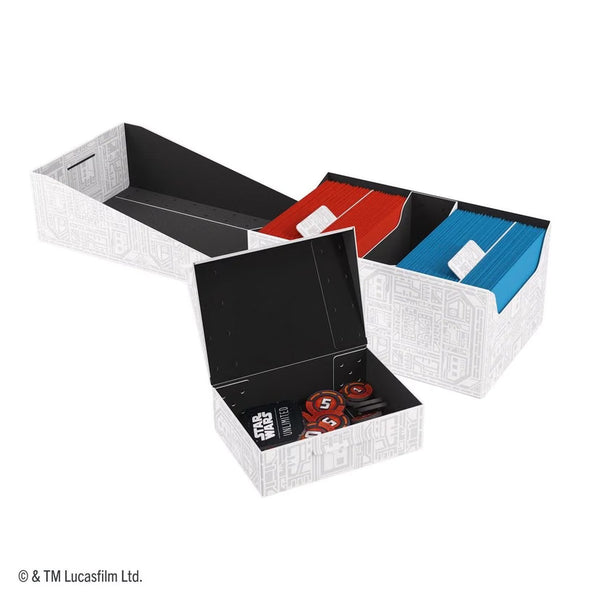 Gamegenic - Star Wars: Unlimited Double Soft Crate - Unlimited Pattern White - 3