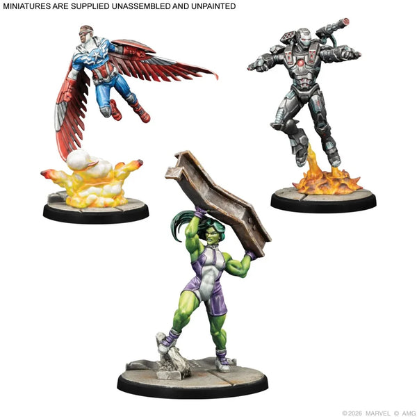Marvel: Crisis Protocol – Captain America & The Avengers Character Pack - 2