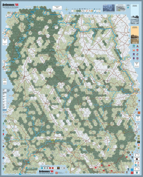 Ardennes '44: 4th Edition - Mounted Maps - Gathering Games