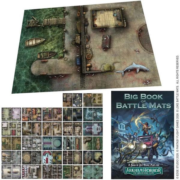 Arkham Horror RPG: Big Book of Battle Mats - 2