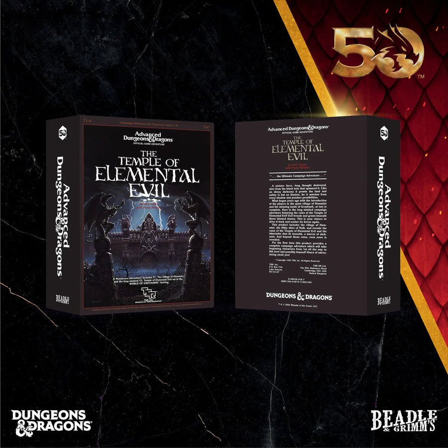Beadle & Grimms: D&D Classic Module Dice Set - The Temple of Elemental Evil - Gathering Games