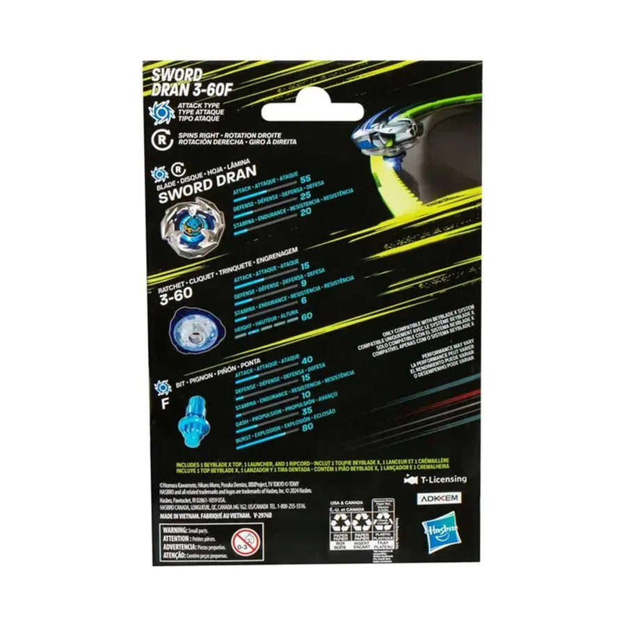 Beyblade X: Dran Sword 3 - 60F (BX - 01) - Gathering Games