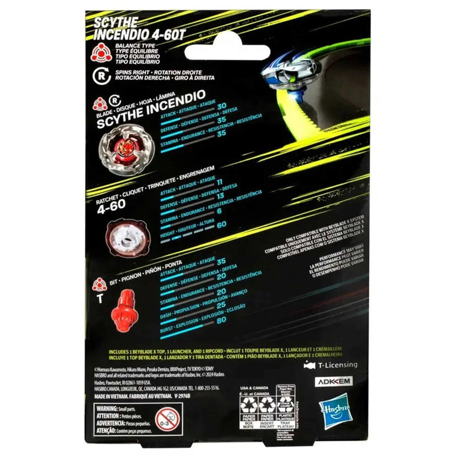 Beyblade X: Hells Scythe 4 - 60T (BX - 02) - Gathering Games