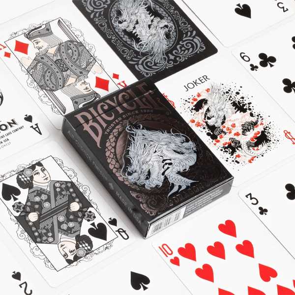 Bicycle Playing Cards: Black Dragon - 3