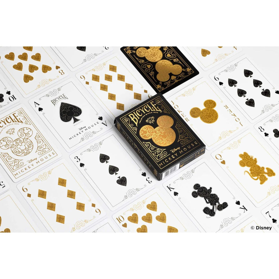 Bicycle Playing Cards: Disney Black and Gold Mickey - Gathering Games