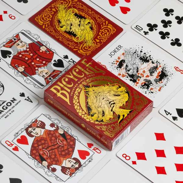 Bicycle Playing Cards: Red Dragon - Gathering Games